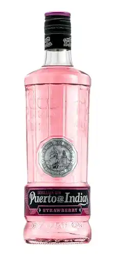 Pink Gin Puerto de Indias Sevillian Premium Strawberry Gin (1 x 0.7l)
