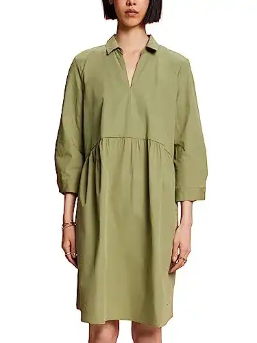 Esprit-Kleid ESPRIT A-Linien-Kleid aus Bio-Baumwolle