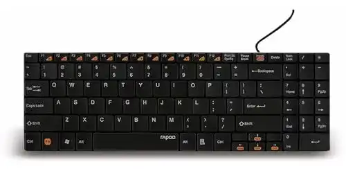 Rapoo-Tastatur Rapoo N7200 kabelgebunden ultraschlank
