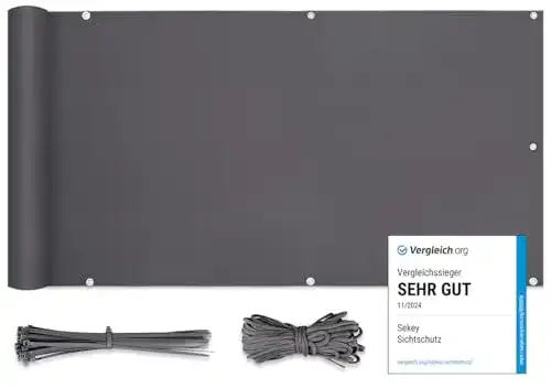 Sichtschutz Sekey Balkonabdeckung 90 x 600cm, mit Ösen
