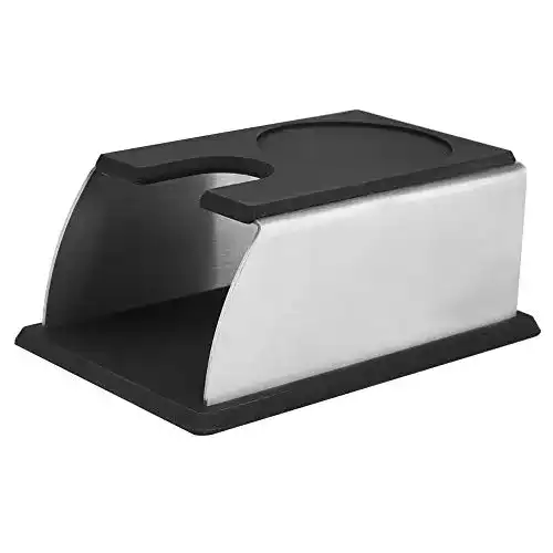 Tamperstation Zerodis Schwarze Kaffeetamper Basis Edelstahl