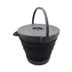 Falteimer SAMMART 10L Collapsible Fishing Bucket, Locking Lid