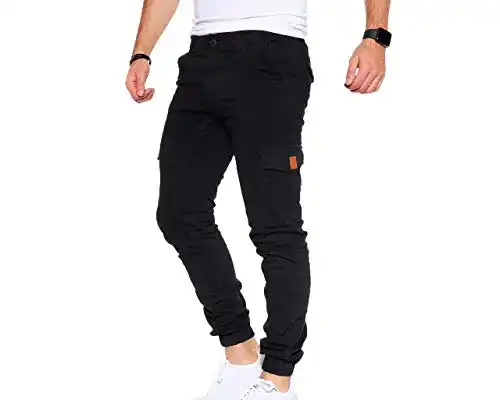 Cargohose Herren Styleko Hosen Casual Slim Fit Cargohose