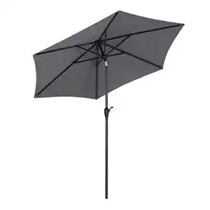 Sonnenschirm mit Kurbel Sekey 270cm Auto Tilt Kurbel, UPF50+