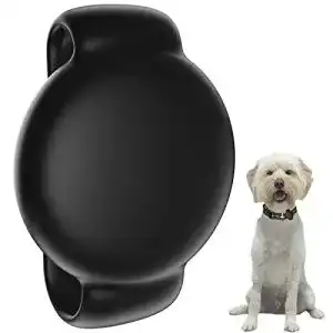 AirTag Hund Supmega Hülle für ehalsband, Flexible Silikonhülle