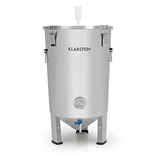 Brauanlage Klarstein Gärkeller Bier, Airlock: luftdichter Deckel