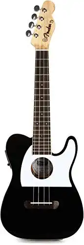 Fender-Ukulele Fender Fullerton Tele Uke BK Konzert-Ukulele
