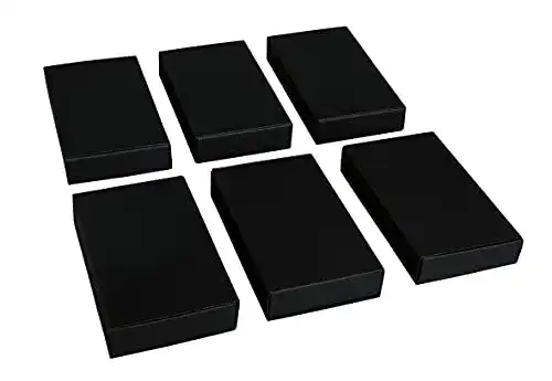 Streichholzschachteln Rayher, groß, schwarz, 6 Pappschachteln
