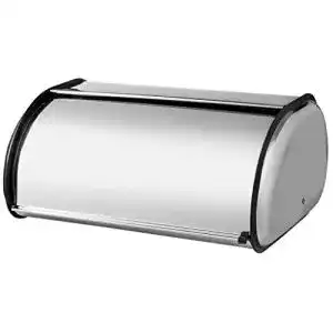 Brotkasten (Edelstahl) KADAX aus poliertem Edelstahl, 43x27x18cm