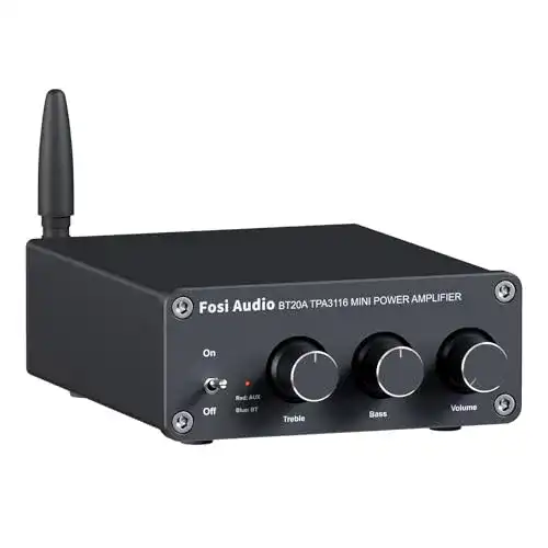 Verstärker mit Bluetooth Fosi Audio BT20A Bluetooth 5.0 Stereo