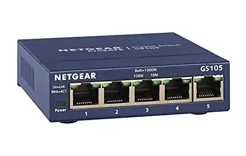 Switch Netgear GS105GE LAN 5 Port Netzwerk, LAN Verteiler
