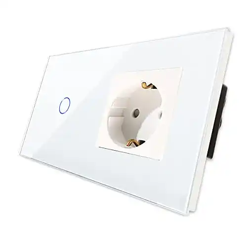 Die beste Steckdosen-Lichtschalter CNBINGO mit Touch-System Glas Panel 2026 Test Bestseller Steckdosen-Lichtschalter CNBINGO mit Touch-System Glas Panel