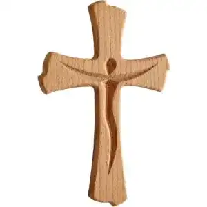 Holzkreuz Kaltner Präsente Geschenkidee, Buche Holz 20 cm