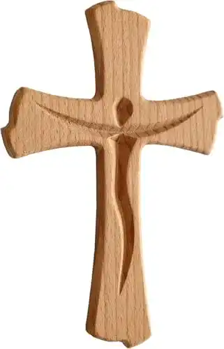 Holzkreuz Kaltner Präsente Geschenkidee, Buche Holz 20 cm
