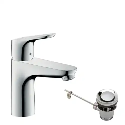Waschtischarmatur hansgrohe Focus, mit Auslauf Höhe 100 mm