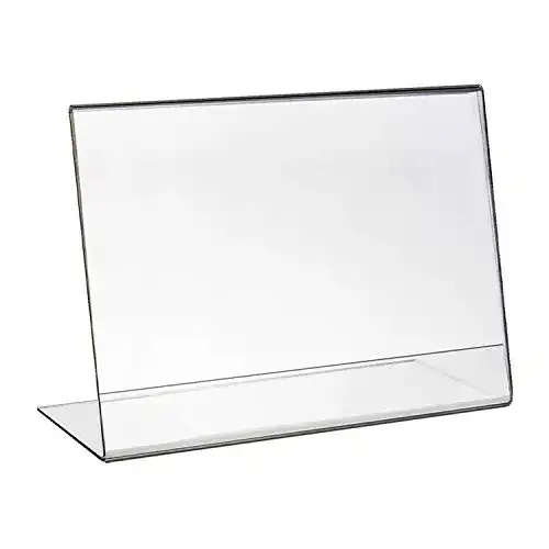 Tischaufsteller HMF 46931 Acryl schräg | DIN A6 Querformat