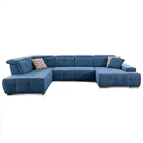 Wohnlandschaft CAVADORE Mistrel mit Longchair rechts, U-Form