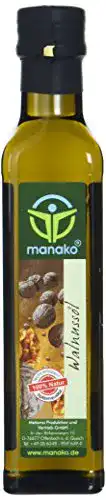 Walnussöl manako, raffiniert, 100% rein, 250 ml Glasflasche