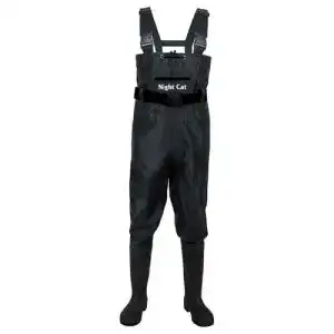 Wathose Night Cat für Männer Frauen Jagd mit Stiefeln wasserdichte atmungsaktive Crosswater Trägerhose