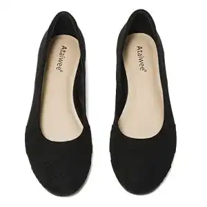 Ballerinas Ataiwee Weite Flache Komfort Mode Slip On Flache
