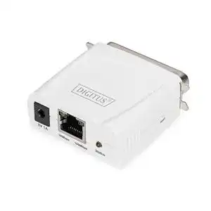 Printserver DIGITUS Fast Ethernet mit Parallel-Port, 1x RJ45