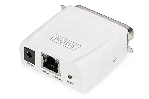 Printserver DIGITUS Fast Ethernet mit Parallel-Port, 1x RJ45