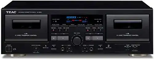 Kassettendeck Teac W-1200(B) Doppel, USB-Ausgang