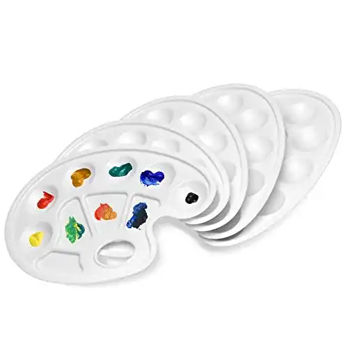 Farbpalette Artina 5er Set Farbmischpaletten Griffloch