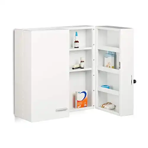 Medizinschrank Relaxdays Medikamentenschrank 10021071 XXL