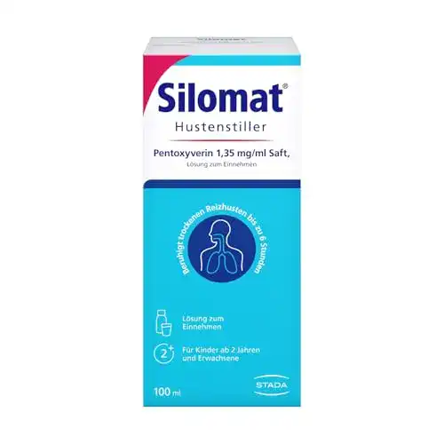 Mittel gegen Reizhusten Silomat Pentoxyverin Saft 100 ml