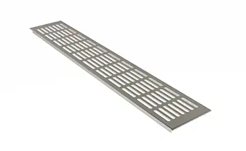 Heizungsgitter Aluminium Lüftungsgitter Stegblech 100mm