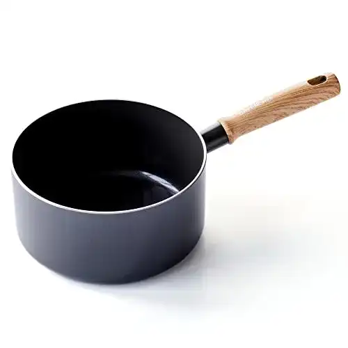 Keramik-Kochtopf GreenChef, Vintage Keramik Pfanne, 20 cm