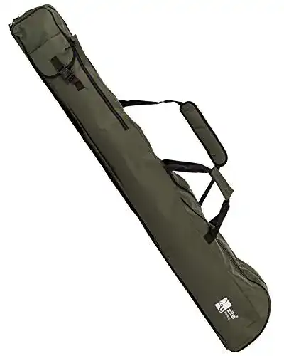 Rutentasche Zite Fishing 150cm – Angelruten Ruten-Futteral mit Schirm- und Kescher-Fach – Tragegriffe und Schulter-Gurt