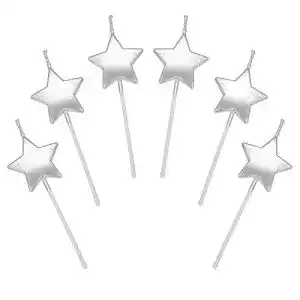 Geburtstagskerzen JUHONNZ Sternform 6 Pcs Cake Topper