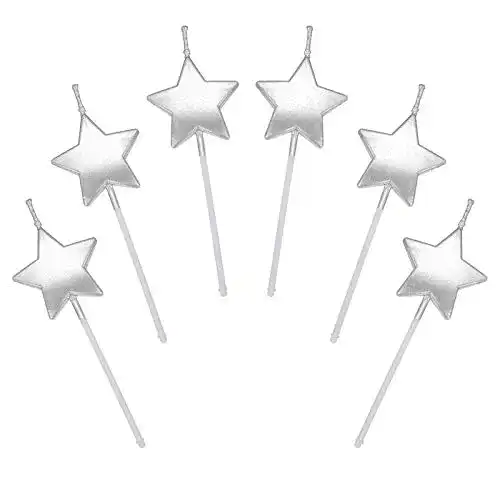 Geburtstagskerzen JUHONNZ Sternform 6 Pcs Cake Topper