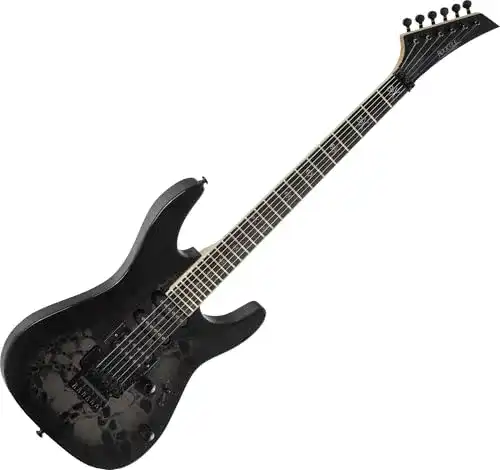 Rocktile-E-Gitarre ROCKTILE Pro JK150-BSK E-Gitarre Skull
