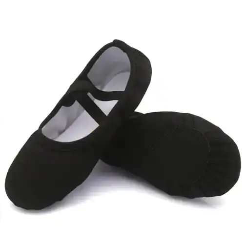 Ballettschuhe Acfoda Leinwand Flache Ballettschläppchen