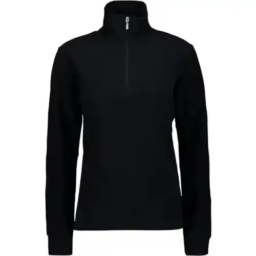 Skipullover Damen CMP – Fleecepullover für Damen, Schwarz, D34