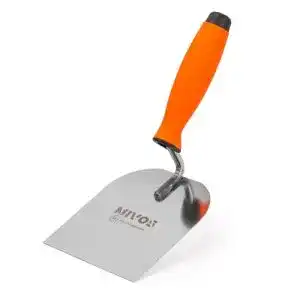 Maurerkelle MIVOS 120 x 128 mm aus Edelstahl mit Gummigriff