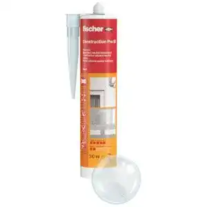 Silikon transparent fischer 53090 Bausilicon DBSA, geruchsarm