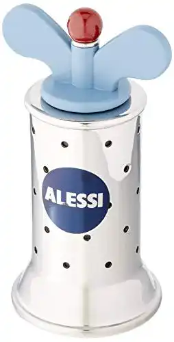 Pfeffermühle Alessi 9098, Design mit Rippen, Edelstahl