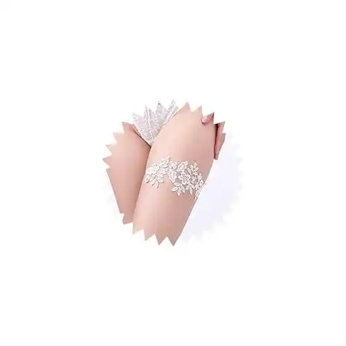 Strumpfband Sttiafay Spitze für Braut Frauen Sexy Blumenspitze