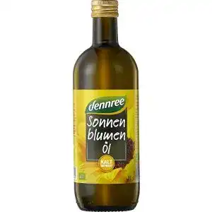 Sonnenblumenöl dennree Bio nativ, kalt gepresst (1 x 1 l)