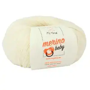Weisse-Wolle MyOma Baby Wolle Merino Baby Natur (Fb 6010)