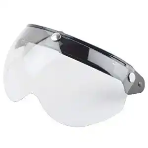 Bubble-Visier Poxcap Bubble Helm Visier für Universal Retro 3 Snap