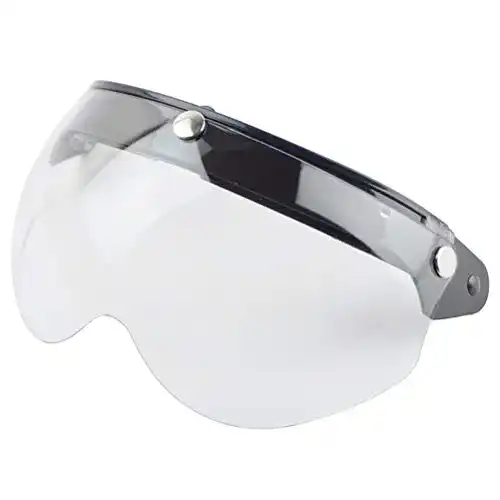 Bubble-Visier Poxcap Bubble Helm Visier für Universal Retro 3 Snap