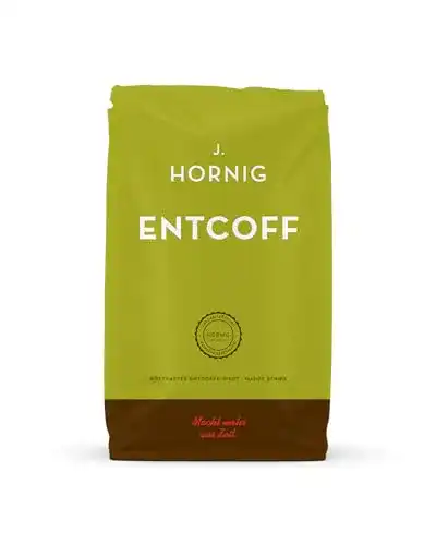 Entkoffeinierter Kaffee J. Hornig Kaffeebohnen Entkoffeiniert, 500g
