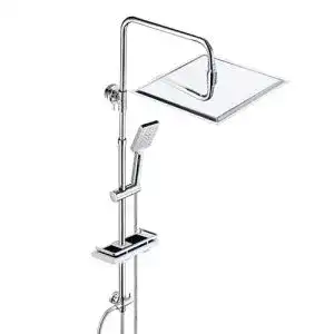 Duschsystem JOHO Edelstahl Regendusche Duschset mit Ablage