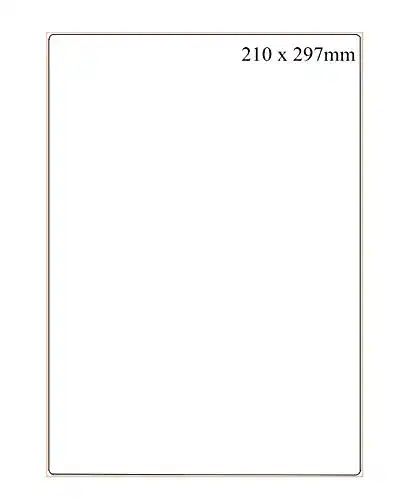 Sticker-Papier FungLam 100 Blatt Universal Etiketten Aufkleber