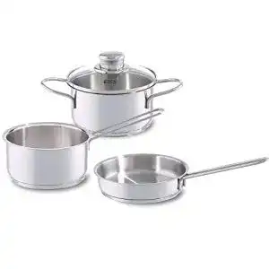 Fissler-Töpfe Fissler Häppchen Edelstahl-Topfset 3-teilig